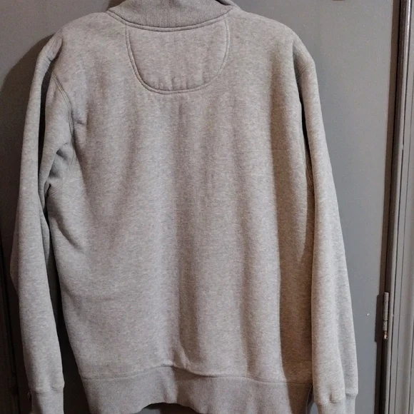 Eddie Bauer Warm And Cozy Light Gray Zip-Up Sweater - Picture 5 of 5